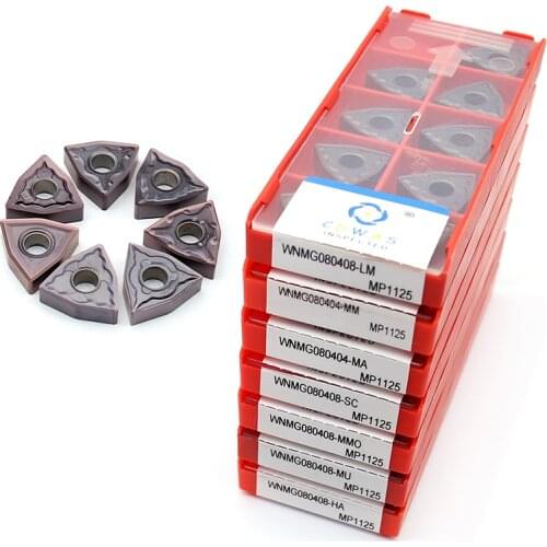 WNMG080404 WNMG080408 MP1125 WNMG 0804 Carbide Inserts High Quality External Turning Tool CNC Lathe Cutter Tool For Steel