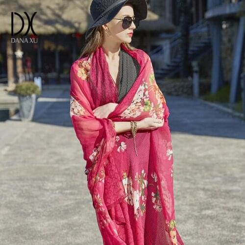 Hijab Women Chiffon Silk Scarves Brand Luxury New Sunscreen Scarf Beach Towel Gradients Wholesale Large Size Face Shield Bandana