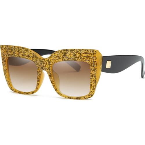 MADELINY New Fashion Women Sunglasses Brand Designer Large Frame Vintage Sun Glasses Classic Cat Eye Eyewear UV400 MA214