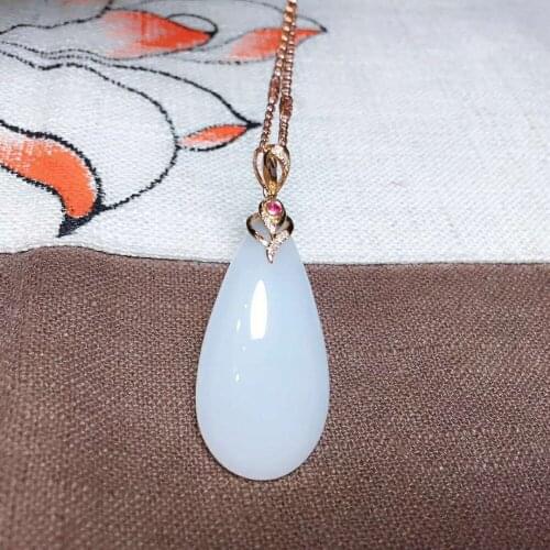 18k gold and Tian Baiyu pendanth13