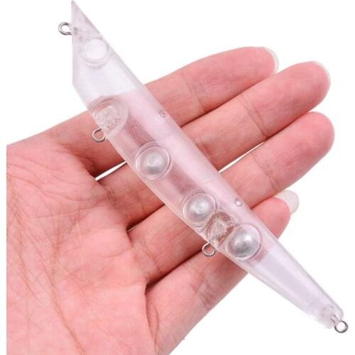 20pcs 13cm 15g Fishing Lure No Painting Artificial Hard Bait Blank Hard Lures Unpainted Popper Fishing baits