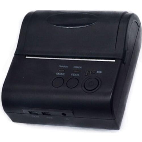 2016 new ZJ-8001 portable Bluetooth wireless thermal printer support 80mm USB