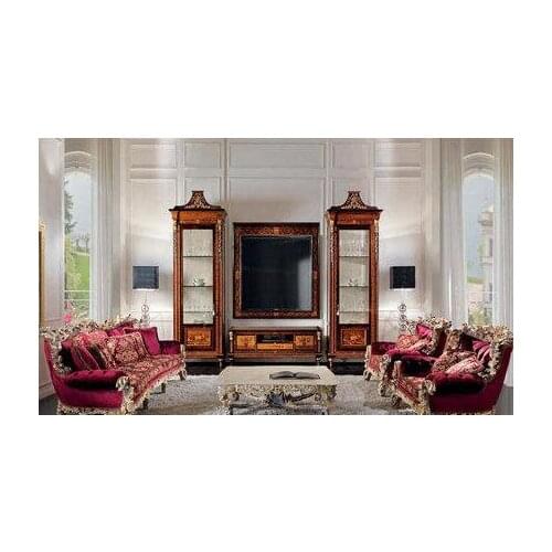 2021 creative style living room furniture outfit sofa combination sofa luxury solid wood soft cloth 3 seater sofa