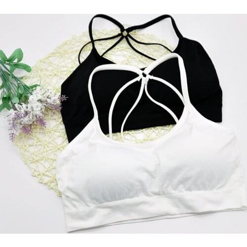 2021 Fashion Lace Sexy Bra Parachute Beauty Back Thin Shoulder Strap Bralette Sport Bra Fitness Underwear Women Bra Push Up Bra