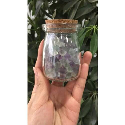 250g new arrivals 100% Natural colorful octahedron fluorite crystal gemstone healing as collection