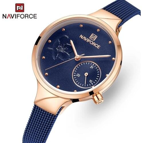 Women Watches NAVIFORCE Top Brand Luxury Fashion Female Quartz Wrist Watch Ladies Waterproof Date Clock Girl Relogio Feminino