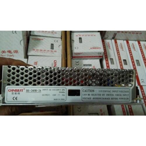 Chn best BS-240W-DC24V Switching Power Supply 240W/24V Regulated Power Conversion Switch AC110/220V 10A