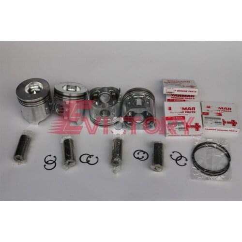 For YANMAR 4D98E 4TNE98 S4D98 S4D98E rebuild overhaul kit crankshaft + piston and ring