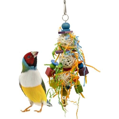 Traumdeutung Bird Toys For Parrot Conure Accessories Bell And Budgie Parakeet Toy Supplies Cage Decoration jouet perruche