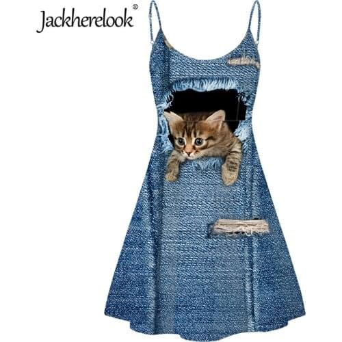 Jackherelook Fashion Denim Dresses