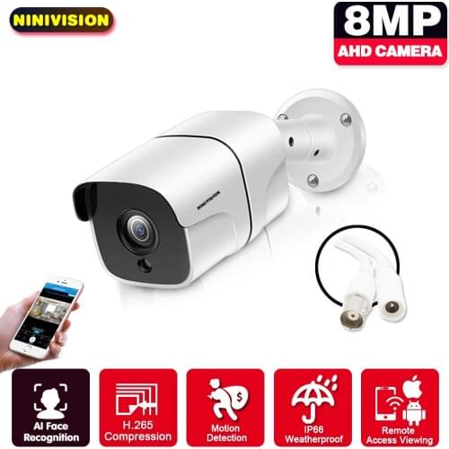 HD Sony Sensor 8MP AHD Camera 8.0MP AHD 4K Video Security Bullet CCTV Camera indoor Outdoor Waterproof IP66 IR CUT Night Vision