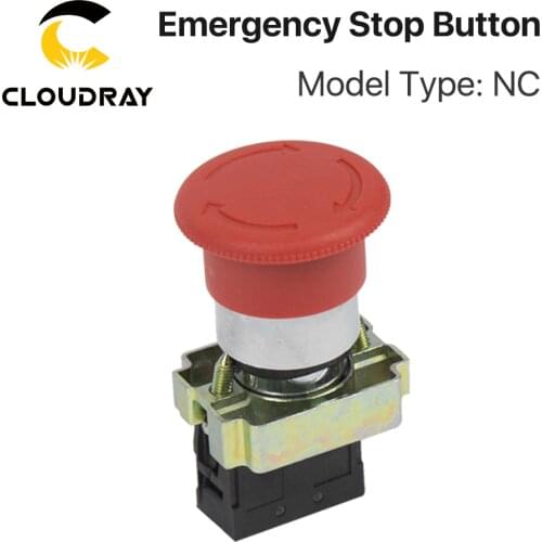Cloudray Emergency Stop Button NC for CO2 Laser Engraving Cutting Machine