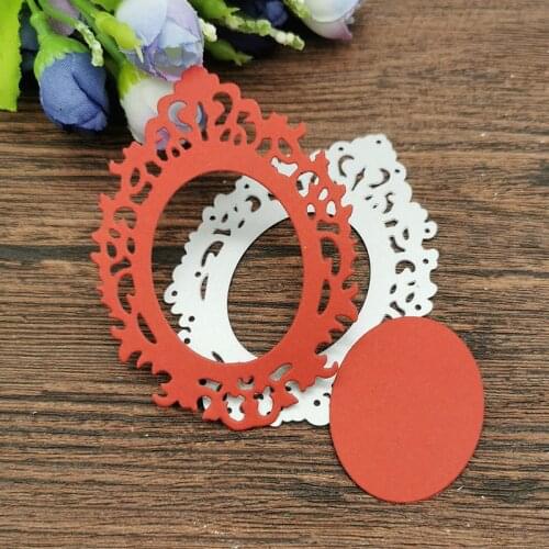AOKEDIY Lace frame Metal Cutting Dies Stencils For DIY Scrapbooking Decorative Embossing Handcraft Die Cutting Template