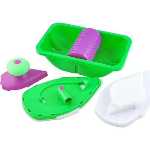 Multifunctional Paint Brush Paint Brush Set Roller Brush Corner Brush Fashion Green Triangle Paint Brush Mini Paint Brush