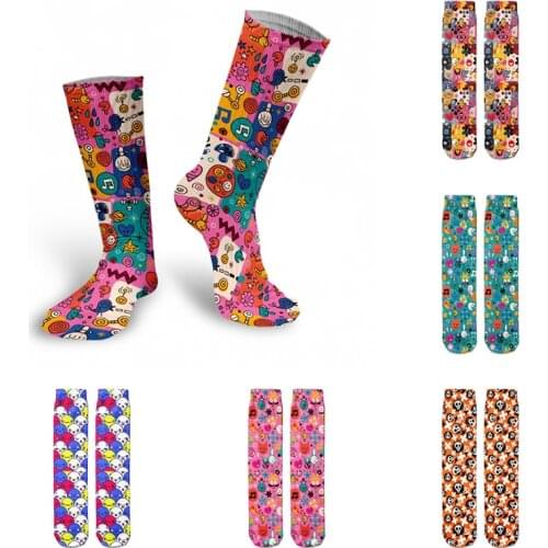 Cartoon Cute Cat Duck Women Cotton Socks Harajuku Kawaii High Ankle Summer Socks Street Trend Cool Women Casual Colorful Socks