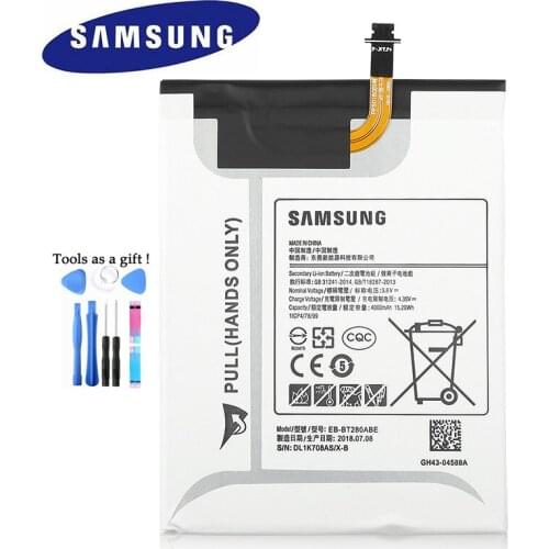 Original Replacement Samsung Battery For Galaxy Tab A 7.0 SM-T280 T280 T285 Genuine Tablet Battery EB-BT280ABE 4000mAh
