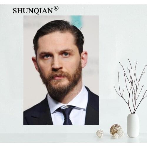 Custom Canvas Wall Decor Tom Hardy Colorful Poster Cloth Wall Silk Fabric Posters And prints Home Decor Painting