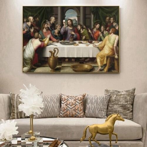 The Last Supper Canvas Paintings On The Wall Art Posters And Prints Jesus Canvas Art Pictures Christian Art Home Wall Decoration