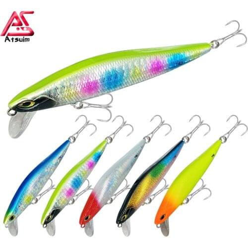AS Sinking Minnow 5g7g10g14g Fishing Lure Plastic Swimbait Wobbler Treble Hooks Hard Crankbait Floating Tackle Pesca Swim Bait