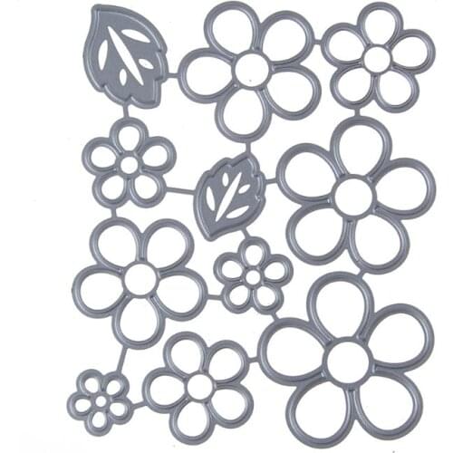 Five Leaf Flower Metal Cutting Dies Stencil Scrapbooking DIY Album Stamp Paper