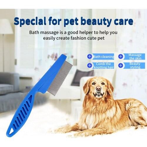 Dog Comb Hair Removal Brush Flea Comb Dogs Cats Pet Supplies Grooming Fine-toothed Pet Comb Cleaning Tool Lice Brush