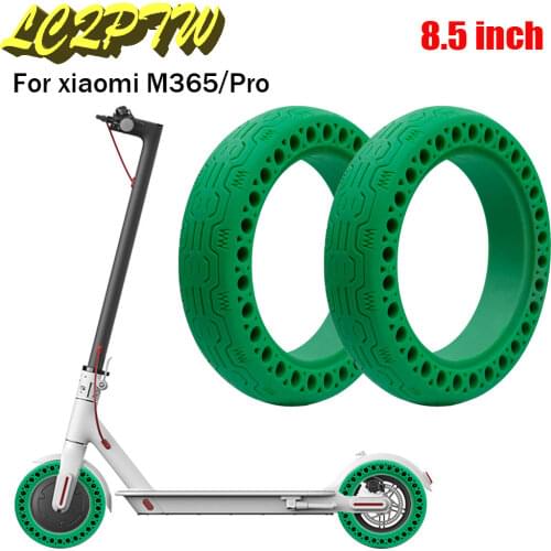 Updated Scooter Tyre Anti-Skid Pneumatic Multicolor Tire Tubeless Hollow Solid Tyre Wheel for Xiaomi Mijia M365 Electric Scooter