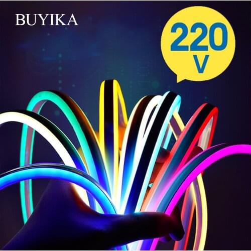 Led Strip Light 220V SMD2835 120Led/m Waterproof Flexible Fairy Light Outdoor Home Christmas Festival Decoration Lighting Strips
