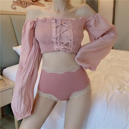 Abdomen Panties Lace-trimmed Panties Graphene Panties Comfortable Sexy Cotton Crotch Briefs High-waisted Panties