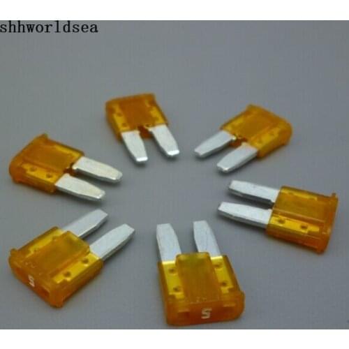 Worldgolden 20PCS 5A mini mocro2 blade fuse