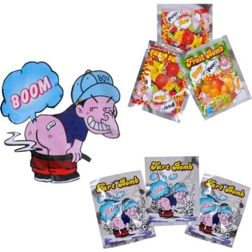 10pcs Funny Fart Bomb Bags Stink Bomb Smelly Funny Gags Practical Jokes Fool Toy NSV775
