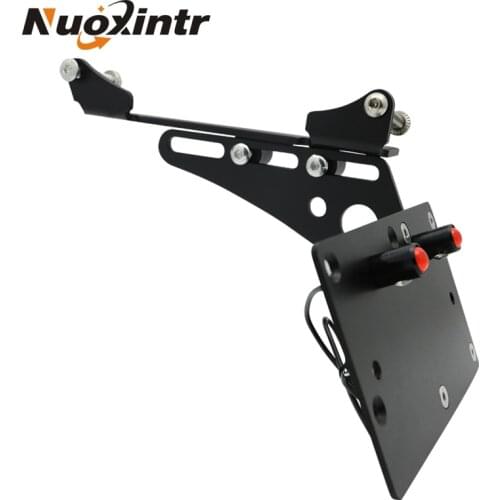Nuoxintr Motorcycle Rear Tail Light Side Mount License Plate Bracket For Harley Sportster XL883 XL1200 Iron883 1200 72 48