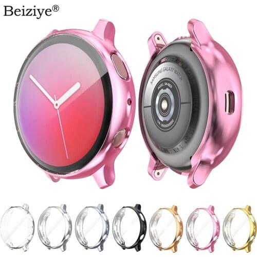 Screen Protective Case for Samsung Galaxy Watch Active 2 40mm 44mm Cover Full Bumper Protector Soft TPU Shell for Galaxy active2