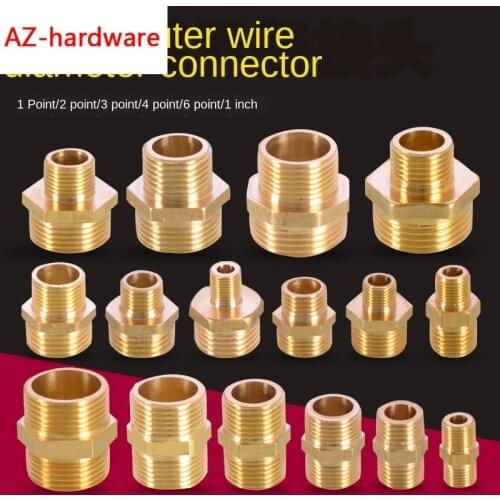 1/8 IN 1/4 IN 3/8 IN 1/2 IN 3/4IN 1 inch Thread outer wire teeth adapter reducer double outer wire directly