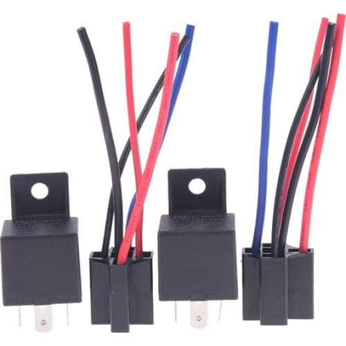 1Set DC 12V/24V 40A AMP Relay & Socket SPDT 5 Pin 5 Wire YCL-12V-C JD1914 For Auto Car Truck Accessories