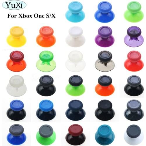 YuXi 1pcs 3D Analog Joystick Stick For Xbox One X S Controller Analogue Thumbsticks Caps Mushroom Game Head Rocker Replacement