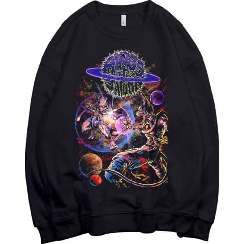 12 Designs Rings Of Saturn ET Alien Pollover Sweatshirt Rock Hoodie Heavy Metal Band Sudadera Streetwear Fleece Outerwear Punk