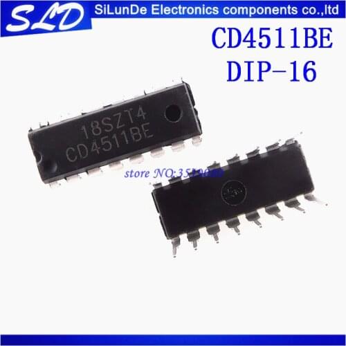 20pcs/lot CD4511BE DIP16 CD4511 DIP 4511BE DIP-16 new and original in stock