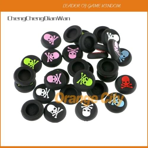 200pcs 600pcs 2000pcs Skull Head Silicone Thumb Grip Joystick Cap joystick grips For PS4 xbox one Controller