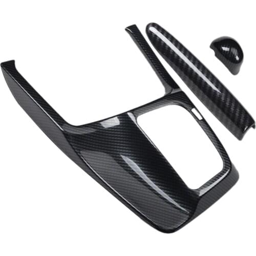 3Pcs Manual Gear Shift Frame Cover Trim Accessories Fit For Honda Civic 2012 2013 2014 2015 LHD