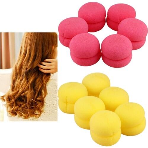 6Pcs/lot New sponge curling curler DIY hair curling tools