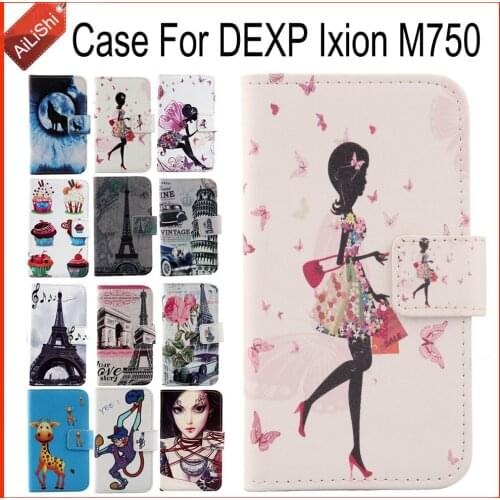 AiLiShi Factory Direct! Case For DEXP Ixion M750 Luxury Flip Leather Case Exclusive 100% Special Phone Cover Skin+Tracking Hot