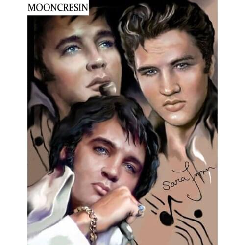 5D Diy Diamond Painting Music Elvis Presley Full Drill Crystal Mosaic Rhinestone Diamond Embroidery Cross Stitch Decoration Home