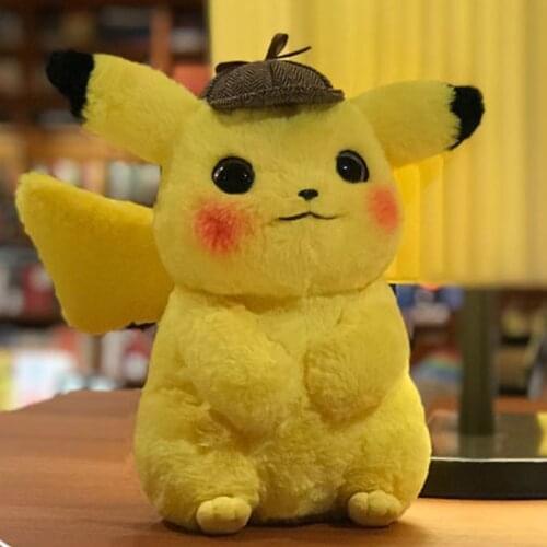 Anime Pokemon Detective Cute 2020 Pikachu Plush Stuffed DIY Party Toys Pokmon Pikachu Dolls Birthday Christmas Gifts Toys