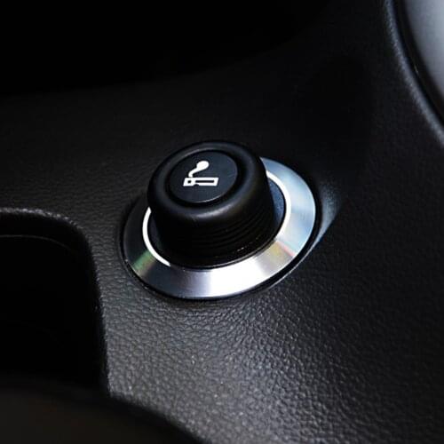 Car Cigarette Lighter Decoration Circle Trim Key Ring Sticker for Chevrolet Chevy Cruze Malibu 2009 - 2015 Accessories