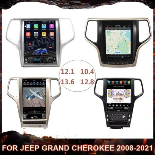 Vertical Screen Carplay Car Radio For JEEP Grand Cherokee 2008-2021 Android Multimedia Player GPS Navigation Head Unit 64+128