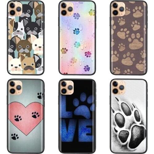 For Redmi K40 9C Nfc 9A 8A 7A K30S K30 Pro Plus 5G Dog Footprint Paw World Cup Accessories Pouches Cover Fundas
