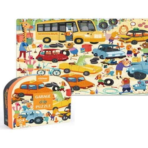 Childrens educational paper baby 104P transportation toy box 3-4-5-6 years old decompression gift