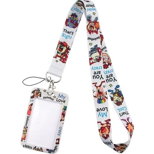 DZ1577 New Monster Anime Neck Straps lanyard Car Keychain ID Card Pass Gym Mobile Phone Key Ring Badge Holder Jewelry Kids Gifts