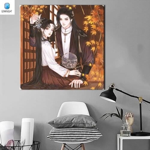 Picture by numbers oil painting Ancient lovers coloring by numbers modular painting gift digital paint by numbers for home decor