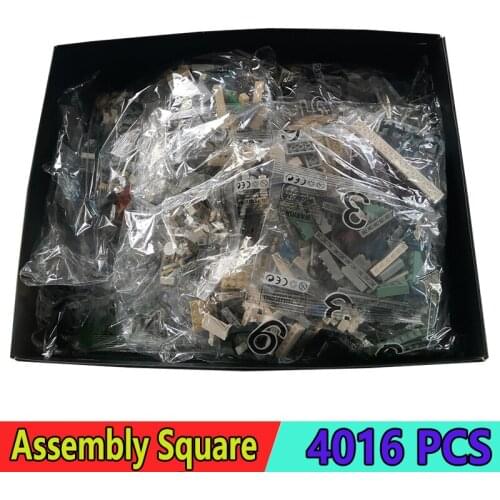 Creator Street View Building Blocks Sets City Assembly Bricks Square Compatible 10255 4016Pcs With LED Kits Girl Toys Gifts